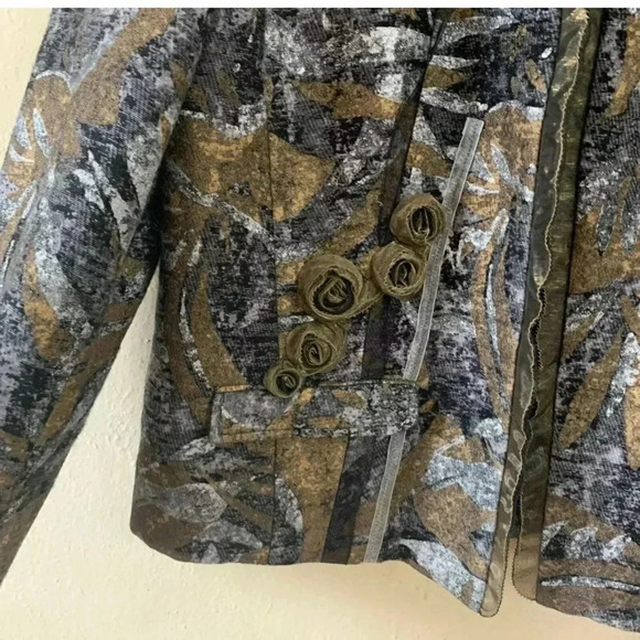 Chico’s  Size 3 Wool Blend Open Front Jacket - Picture 4 of 8